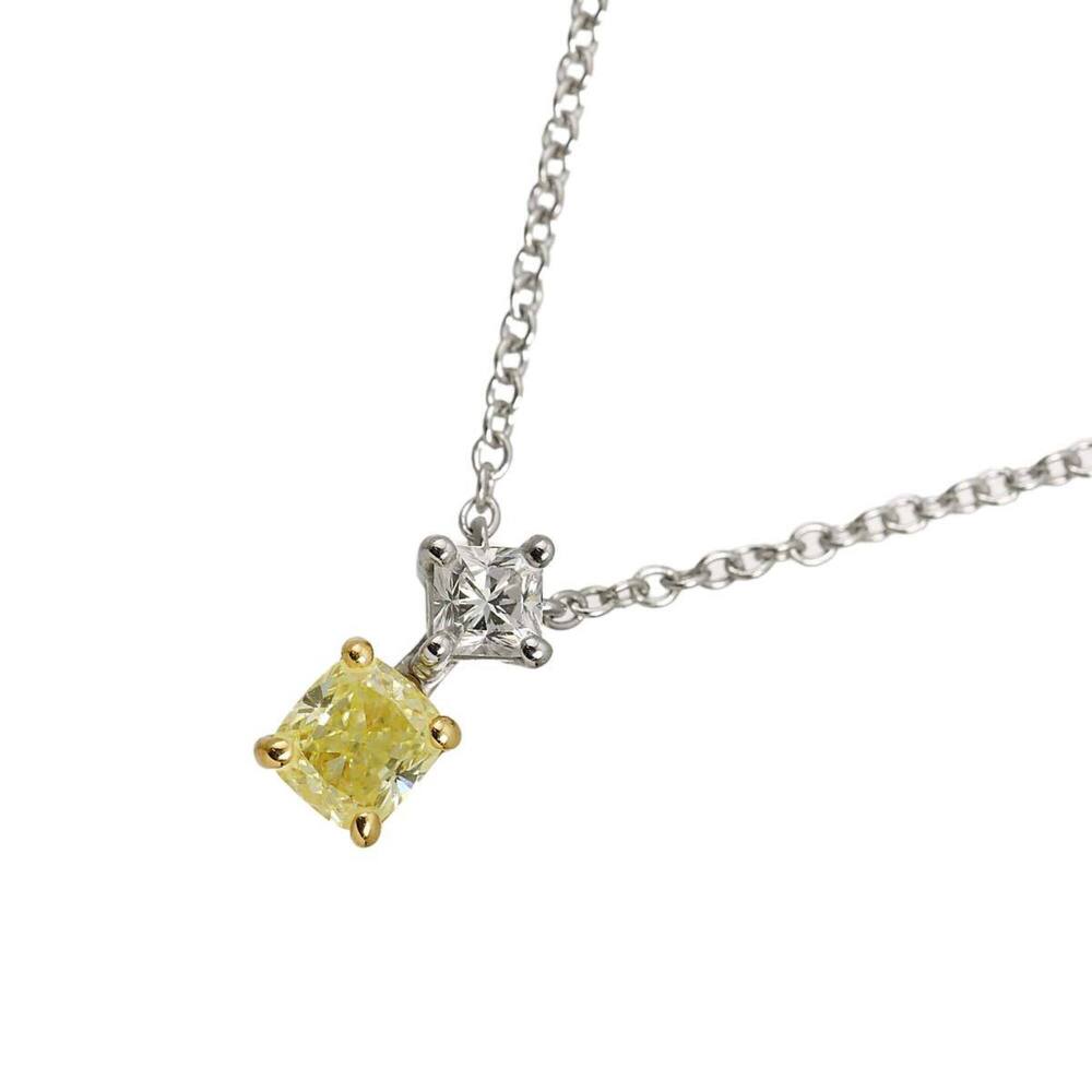 Tiffany & Co. Lucida Diamond Necklace, 0.32ct FY IF, 40cm, Platinum (Pt) and ...